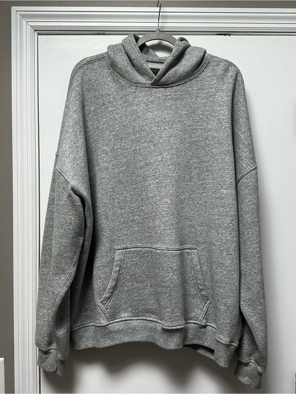 Abercrombie Essential Popover Hoodie - Grey - XXL